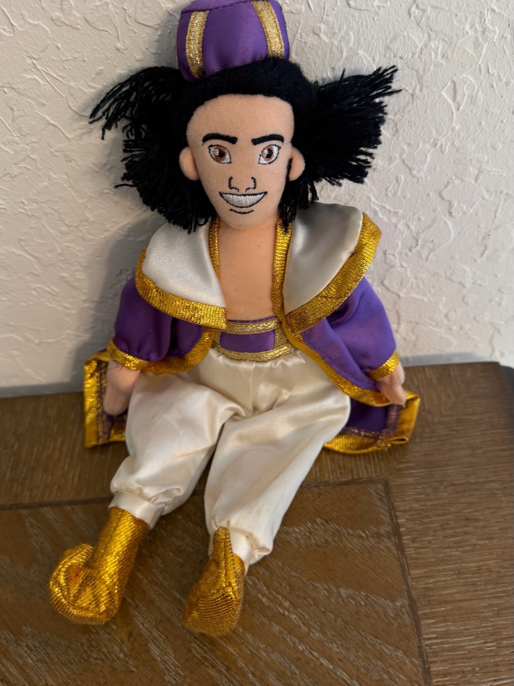Aladdin Purple and Gold Plush Prince Doll - Kids Toy